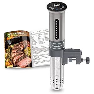 Cuiseur Sous Vide KitchenBoss 1100W, Imperméable à l'Eau