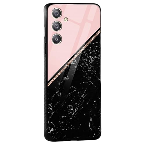 Image of COLORflow Back Cover Compatible with Samsung Galaxy A34 5G | Black Marble Pink | Shockproof TPU Bumper Cover with Camera Protection Back Cover