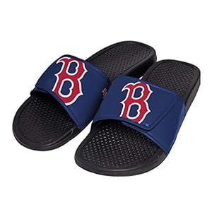 MLB Boston Red Sox Unisex Cropped Big Logo Youth SLIDECROPPED Big Logo Youth Slide, Team Color, S