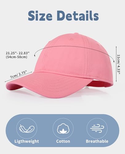 Unisex Low Profile Cotton Baseball Hat for Youth Adjustable Kids