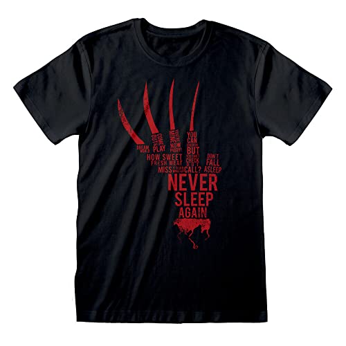 XINGUO Mens A Nightmare On ELM Street T Shirt Freddy Krueger Glove Merchandise