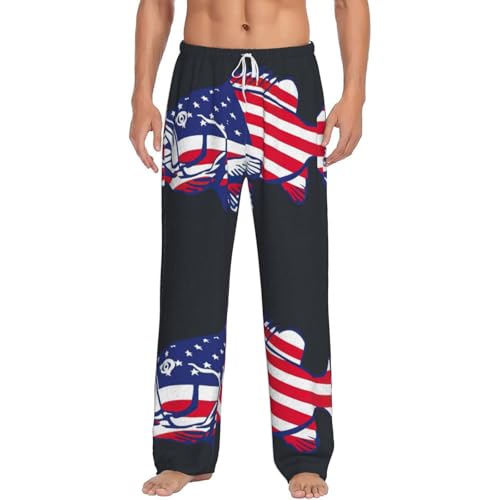 Pantalon de pyjama homme drapeau américain pour cocooning