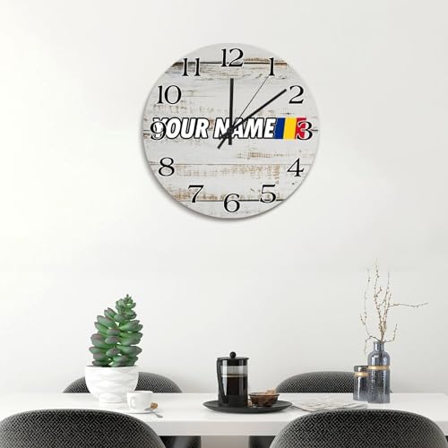 Horloge vintage Roumanie silencieuse pour cuisine et salon cosy - 4