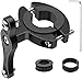 HONZUEN Bicicleta Adaptador para Soporte para Botellas de Aluminio, Ajustable Tija de Sillín Manillar Clip Holder Mount Clip Soporte de Adaptador de Portabidón para Bicicleta Cochecito, Negro
