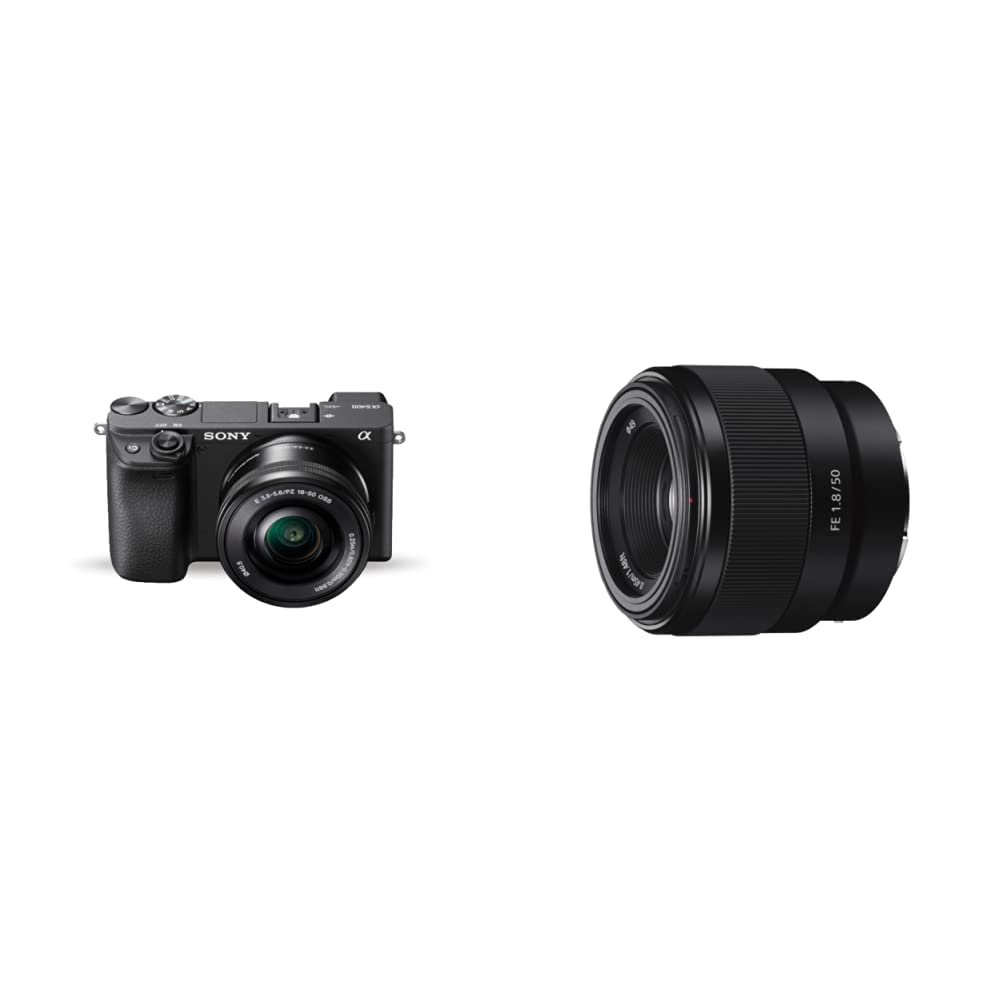 Sony Alpha ILCE6400L 24.2MP Mirrorless Camera (Black) with 1650mm