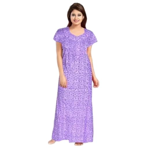Mohan Traders' Women’s Maternity Nighty Front Open Zip Nursing Nightwear,Comfortable,Lighweight & Breathable Material_MHN_Motifs_Nighty_145-image-3