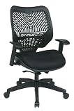 Space Seating REVV SpaceFlex Raven Schienale autoregolante e seduta imbottita in rete Raven con braccioli regolabili e base in nylon