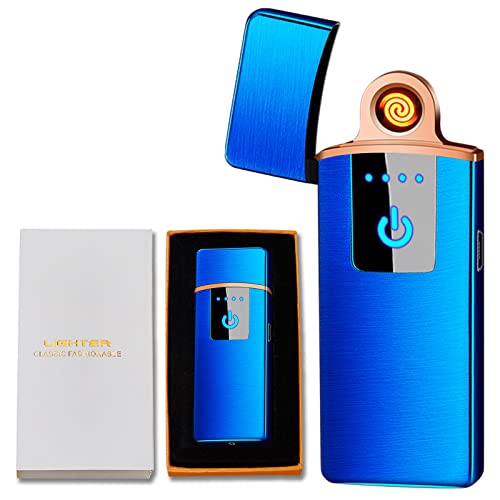 Encendedor Electrónico Recargable USB Azul miniatura 1