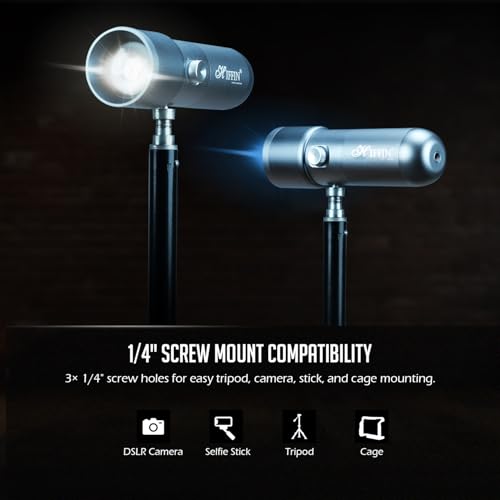 Image of HIFFIN G-Flash RGB Photography Flashlight Portable Video Light LED Spotlight 7500mAh Battery 1-100% Dimming 4 Color Modes 20 GOBO Filters USB-C for Recording Studio Lighting, YouTube, Reels, Vlogging