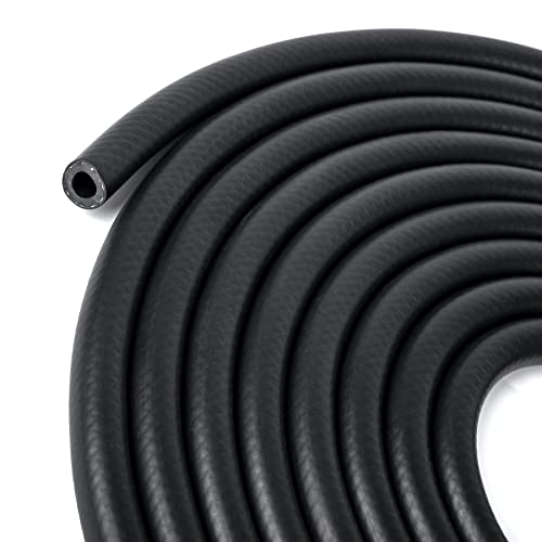 Image of 5 /16 Inch (8mm) ID Fuel Line Hose 16.4FT NBR Rubber Push Lock Hose High Pressure 300PSI for Automotive Fuel Systems Engines