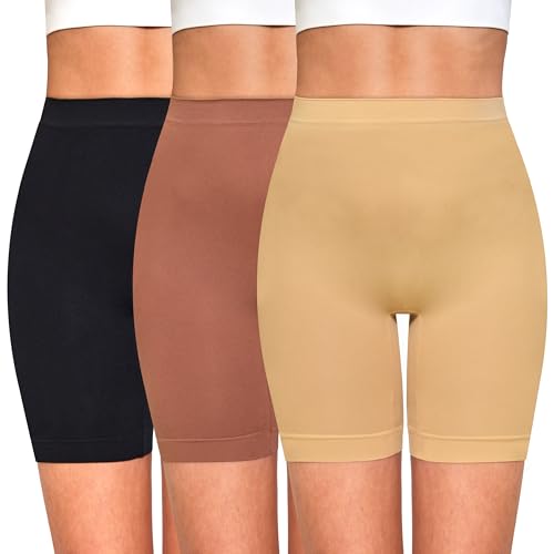 Slip Shorts for Women Under Dresses Anti Chafing Boyshorts Seamless Smooth Shorts for Yoga Bike Workout