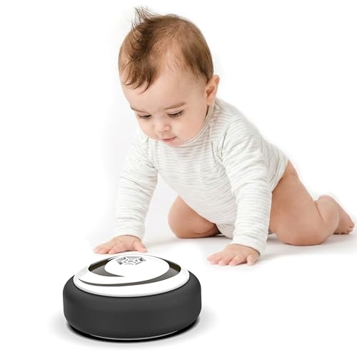 Image of Mirana Baby Air Ball | Football Toy for Kids | USB Rechargeable Type-C Battery Powered Hoverball Puck | Indoor Floating Hover Soccer Ball | Best Gift for Boys and Girls 2-10 Year (White)