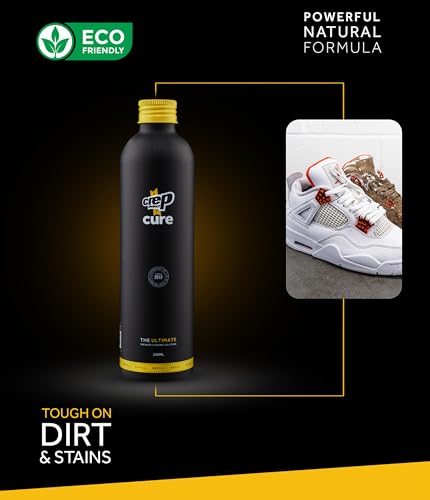 Crep Protect Cure Sneaker Cleaner - Ultimate Shoe Cleaning Solution for Leather, Suede, Nubuck, Canvas, Nylon, Vinyl - 8.4 Oz3