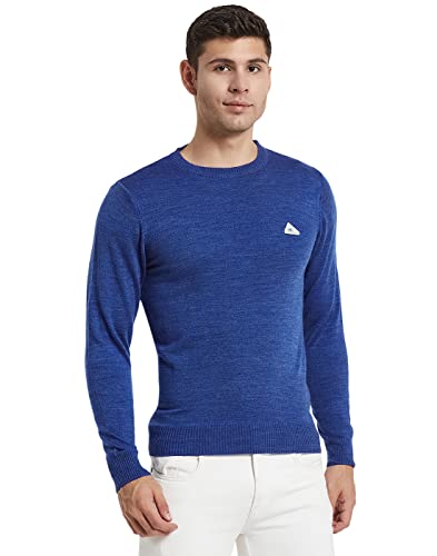 Image of Monte Carlo Mens Blend Wool Solid Round Neck Pullover