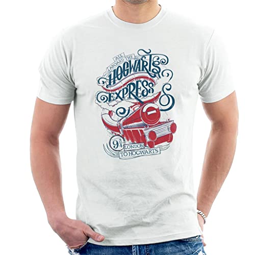 T-shirt Harry Potter homme imprimé Hogwarts Express haut manches courtes noir