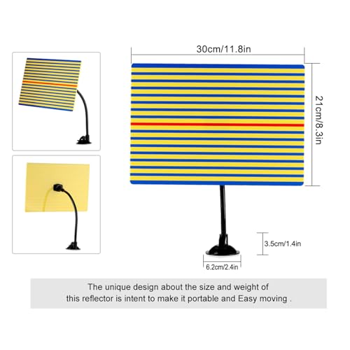 Panel reflector rectangular de rayas flexible para reparar abolladuras de coche sin pintar 3