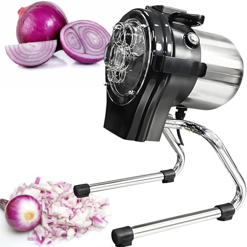 Electric Scallion Cutter 6000 RPM - Adjustable Thickness Vegetable Slicer (1-5mm) - Removable & Washable Parts - Multi-Function for Green Onion, Chili, Leek, and More