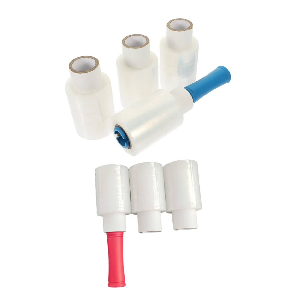 OSALADI Membrana De Manija Retráctil Industrial Rollo De Film Estirable Transparente Film Autoadhesivo Para Embalar Cajas Durante Mudanzas o Almacenamiento