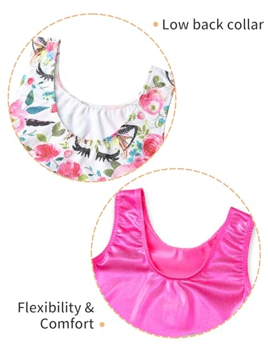Image of 2 Pack Leotard for Girls Gymnastics Sparkly Sleeveless Unitards