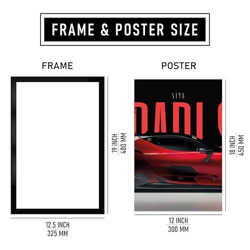 Image of CodersParadise Framed Wall Poster (12x18 Inch) | Minimalist Motivational Home Decor for Living Room & Office | Ready-to-Hang Display Frame