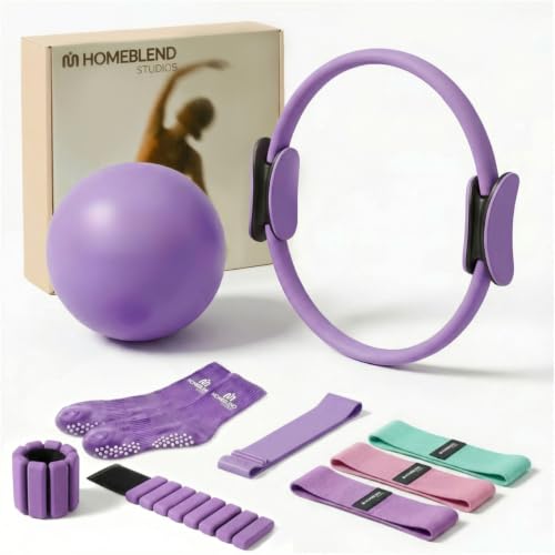 Homeblend Pilates-Set 5-teilig in Lila für Home-Workout