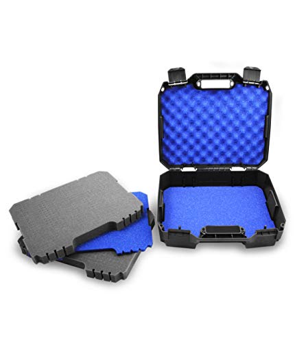 Casematix Customizable 2 Way Radio Case Fits Walkie Talkies And Cb Radios Compatible With Arcshell , Baofeng , Midland , Motorola Talkabout , Retevis And Uniden And More #TOP4