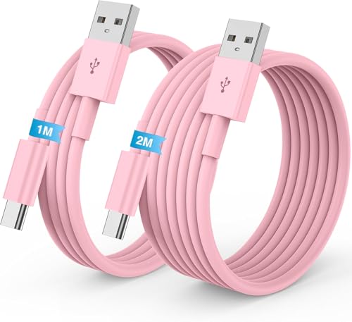 Carplay Câble USB A vers USB C pour iPhone 16/17/15 Pro Max Chargeur Cordon 1M+2M,Cable USB Chargeur pour Apple iphone 17 16 15 Plus Voiture Charge Rapide...