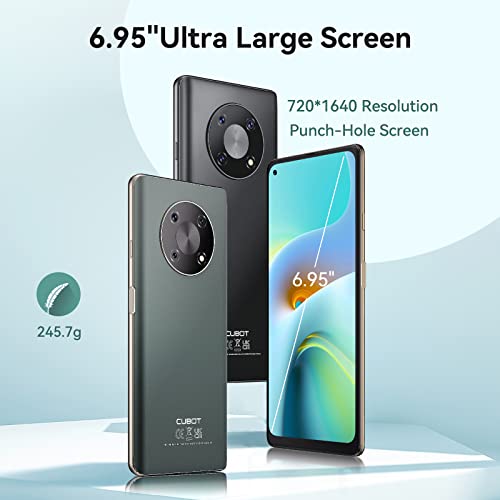 Cubot Unlocked Android Smartphone, Max3 Smartphone Unlocked, 6.1” Fhd+ Screen Unlocked Cell Phone Android 11, 4Gb + 32Gb, 48Mp+8Mp Camera, 4G Dual Sim Unlocked Phones, 5000Mah Battery, Us Version #TOP1
