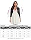 Hobrounn Bolero Damen Festlich 3/4 Ärmel Elegant Strickjacke Kurz Cardigan Bolerojacke Open Front Shrug Oberteile für Cocktail Party Hochzeit(Schwarz,S)