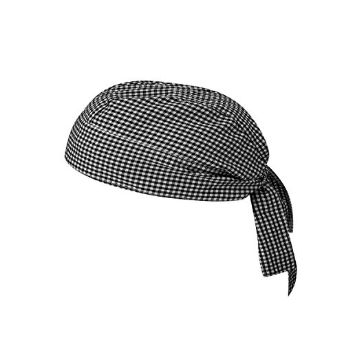 MISEMIYA - GORRO BANDANA GORRO CHEF BANDANA GORRO COCINERO GORRO CAMARERO GORRO CARNICERO - Ref.926 - Cuatro Vichy, Pack* 1 Pcs