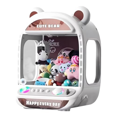 Mini Máquina De Pegar Ursinhos Branca, Máquina De Pegar Bichinhos De Pelúcia, Máquina De Garra Infantil, Mini Máquina De Pegar Pelúcia Com Luzes, Máquina De Pegar Ursinhos De Brinquedo