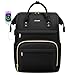 LOVEVOOK Laptop Backpack,15.6 Inch Professional Womens Purse Computer Bag Nurse Teacher Backpack,Waterproof College Work Bags Carry on Travel Back Pack with USB Port,Black