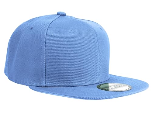Image of Gelante Plain Blank Flat Brim Adjustable Snapback Baseball Caps LOT 6 Pack