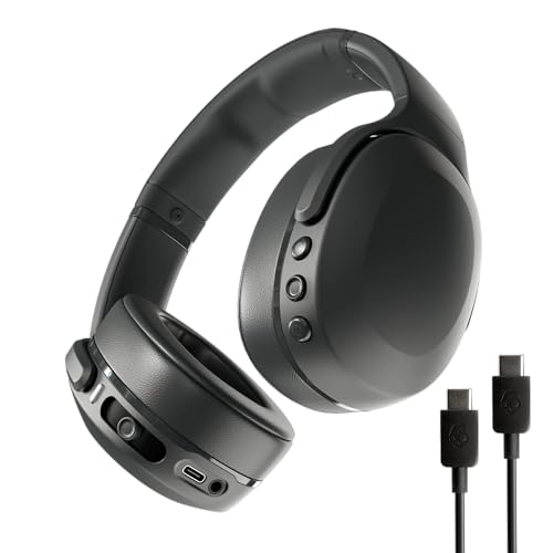 Skullcandy Crusher Evo Wireless Bluetooth Headphones with Extra USB-C Charging Cable, Multi-Sensory...