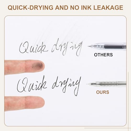 Bolígrafos de gel azul 0.5 mm, pack de 12 unidades miniatura 3