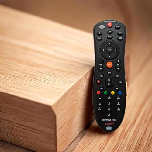 Image of Replacement Remote Compatible with Dish TV SD /HD /HD+ /4K DTH Set Top Box Remote Control (Please Match Old Remote Before Order)