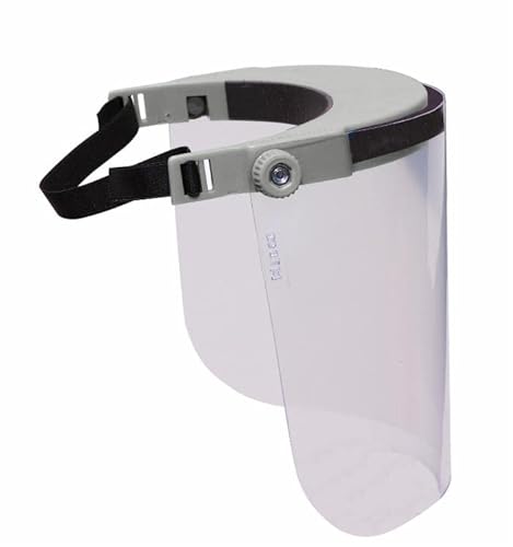 AMA Visiera protettiva bianca in policarbonato