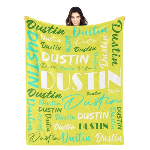 Personalized Blankets for Kids with Names Customized Blankets with Name for Adult Custom Blanket Gift for Birthday Christmas Valentines Day Gift