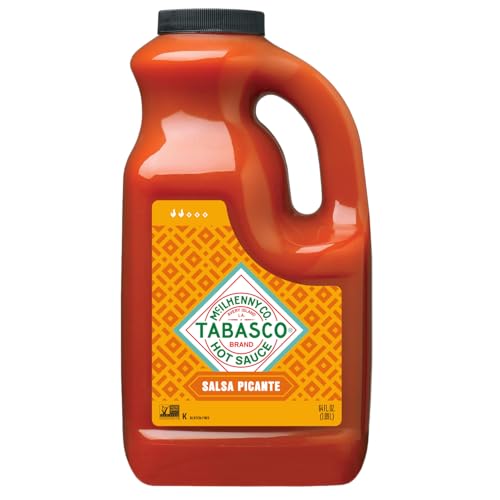 Image of TABASCO Brand Salsa Picante Sauce, Mild, 64 Oz Bulk Jug (1-Pack) | Value Size Taco Sauce, Thicker Mexican Style with Chili Peppers, Garlic & Spices, Great on Burritos, Chips & More