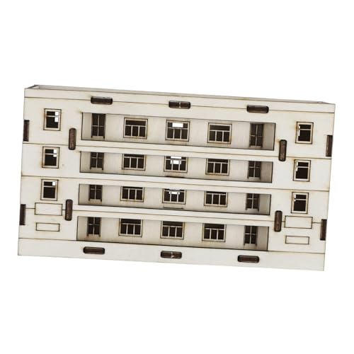 FOYTOKI ミニチュアハウス 木製模型キット 精密細工 小型木製住宅モデル 砂場模型 ミクロガーデン用 多用途クラフト装飾 インテリア置物