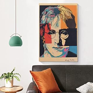 Andy Warhol, John Lennon Photo Shoot Poster vintage sur toile pour décoration 40 x 60 cm – Image 4