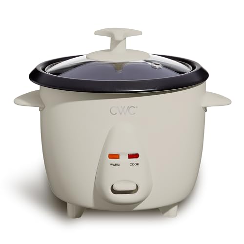 Image of COOK WITH COLOR 6 Cup Rice Cooker 300W - Effortless Cooking and Perfectly, Cooks 3 Cups of Raw Rice for 6 Cups of Cooked Rice, Sand | 300W, Cooks 3 Cups Raw Rice, Effortless Cooking, Perfectly Cooked Rice