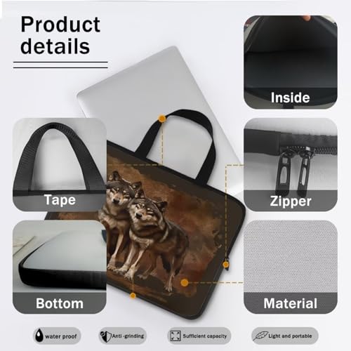 Dolyues Laptop Briefcase 10-17 Inches Laptop Bag for Women Men Computer Bag Office Briefcase Handbag 6