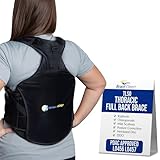Brace Align TLSO Thoracic Full Back Brace - Medical Grade Spinal Support for Kyphosis, Scoliosis, Compression Fractures & Post-Surgical Care PDAC L0456/L0457 - Universal Fit 23-50″