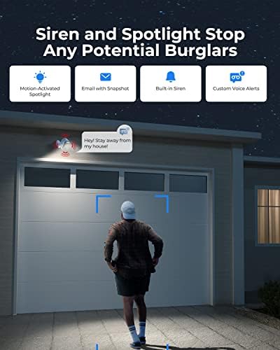 Reolink Argus 3 Pro, 4MP Outdoor Wireless Security Camera, 2.4/5GHz WiFi Camera, Battery Operated Security Camera with 2K Color Night Vision, IP Camera Person/Vehicle Detection, 2-Way Audio, IP65