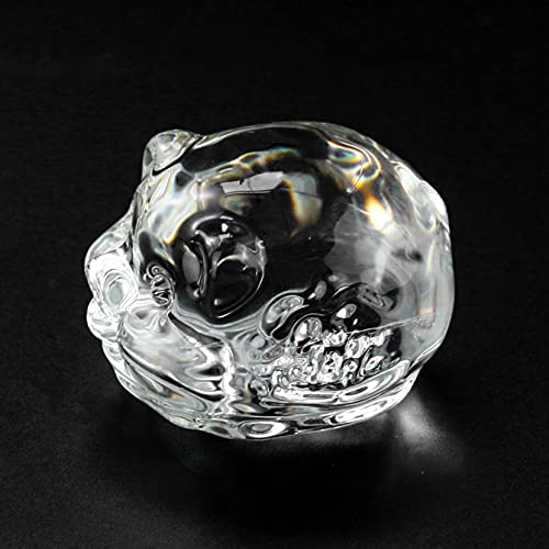 Aobricon Lucky Pig Crystal Figurines Miniatures Paperweight Glass Animal Craft Feng Shui Home Car Decor Accessory Kid Gift #TOP3
