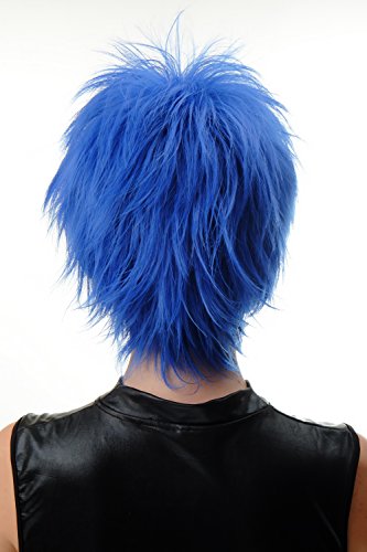 WIG ME UP - BLUE144-T2512 Lady Quality Wig short naughy spiky 80s style teased Wave Punk blue, Lavender blue (T2512), Länge: ca. 30 cm - Image 4