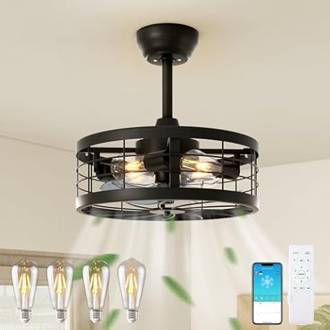VOLISUN 16.5in Caged Ceiling Fan Cover