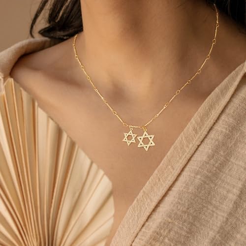 VIROMY Gold Cross Necklaces for Women Trendy 14K Gold Plated/Silver Cross Necklace,Cubic Zirconia Cross Necklaces for Women Men Boy Jewelry Gifts Double Cross Choker Necklace for Y2k Chains3