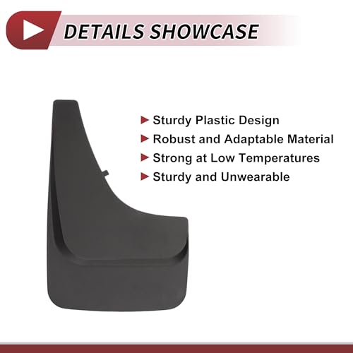 Image of 1 Set Mud Flaps Splash Guards for SUV, for Truck Front and Rear Mud Guards W /Mount Accessories